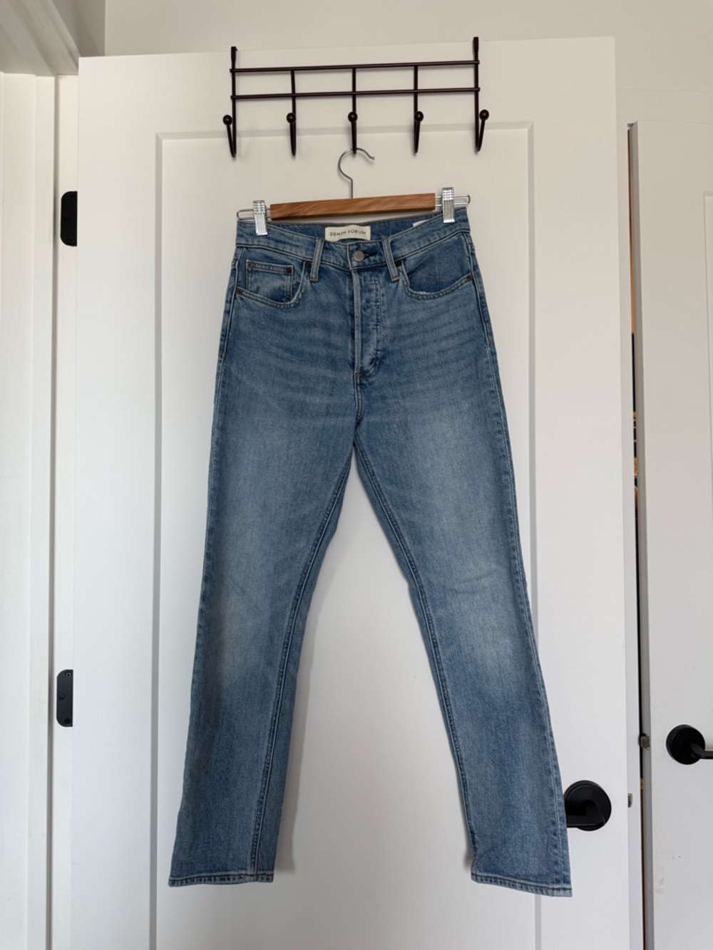 Aritzia Denim Forum “The Yoko High Rise Slim” with Button-Fly